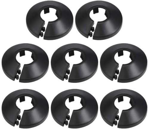 TOP-VIGOR 17 mm rörskydd dekoration klick-in PP plaströr krage 8 st