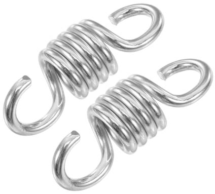 KONTONTY 2piezas Accesorios De Resortes Oscilantes Resorte Metálico para Columpio para Hamaca para Columpio De Porche Usar Jardín o Terraza