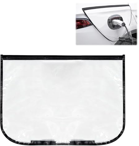 Copertura Auto Magnetica Impermeabile per Caricatore Veicoli Elettrici-Universale,con Forte Adsorbimento,Protezione Completa contro Pioggia e Polvere,Facile da Installare,Nero,1 Pezzo