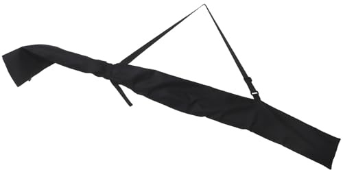 SUPVOX Bolsa Porta Espadas Tai Chi Acolchada 132 Cm Negra con Correa Ergonómica para Entrenamiento y Cosplay, Funda de Transporte para Artes Marciales, Paquete de 2 Unidades