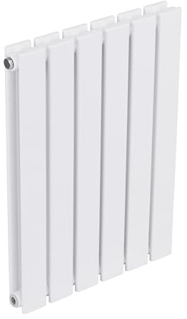 Baridi Horizontal Double Flat Panel Radiator 600 x 420mm, 6 Fins, Efficient Heat Output, Central Heating, White – DH348