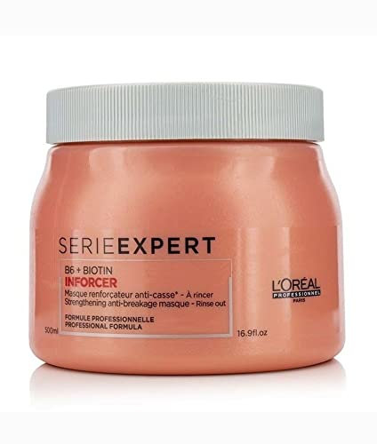 L'Oréal Professionnel Serie Expert Inforcer Maske, Stärkende Maske gegen Haarbruch, 1er Pack (1 x 500 ml) Glass