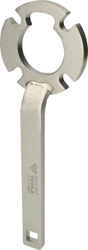 BRILLIANT TOOLS BT571090 Vibration Damper Retaining Wrench for Ford and Volvo [Powered by KS Tools]