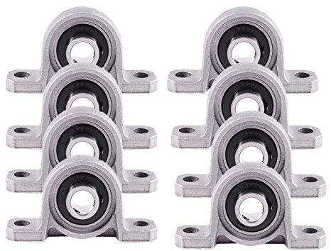 Kugellager-Stehlenklotz aus Zinklegierung, KP000 (10 mm), 8 Stück