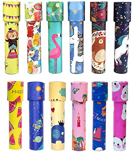 Harxin 12Pcs Kaleidoscopio Juguete, Caleidoscopio Mágico Giratorio, Imaginación para Desarrolla Juguetes, Regalos Creativos, Partido de Juguete