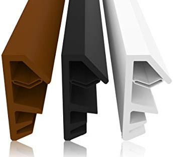 Fensterdichtung Schwarz 10m - 5mm Nutbreite / 12mm Falz aus TPE hochwertige Gummidichtung Holzfensterdichtung Fenster gegen Zugluft Lärm (schwarz 10m)