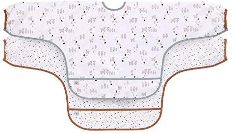 Lässig Bébé Bavoir à manches longues (2 pcs.) à nouer Protection anti-chute/Long Sleeve Bib Tiny Farmer Sheep