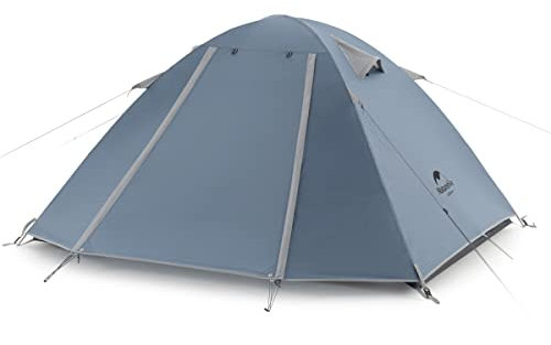 Naturehike P-Serie Tende da Campeggio 2 Persone in 4 Stagioni, Tende Zaino Ultraleggere, Tende Familiari Anti-UV per Attività All'aperto(Blu 2P)