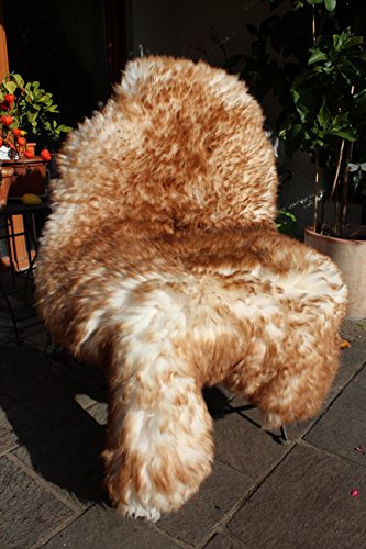 Alpenfell Merino Schaffell Lammfell geflammt groß Merinoschaf 110-120cm echtes Fell ökologische Gerbung