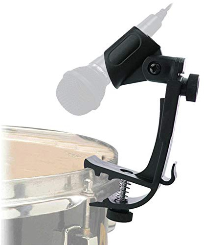 Juego de 2 pinzas para micrófono de tambor Musical a prueba de golpes Snare Mount abrazadera accesorios para instrumentos