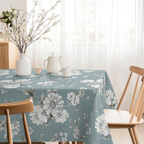 Martina Home Tovaglia resinata Daniela, 200 x 140 cm, colore: turchese