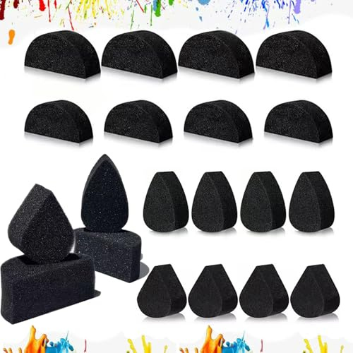 DUGEGAYL Esponjas de Pintura,20Pcs Esponjas de Pintura para Caras y Cuerpos, Niños, Adultos, Aficionados y Artistas.
