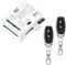 Tedeligo 433MHz RF Funk Fernbedienung Schalter Mit 2 Sendern AC 220V 230V 240V 10A 2 Kanal Relaisempfanger Fur Elektrischen Vorhang Garagentor Motor Licht Rollläden