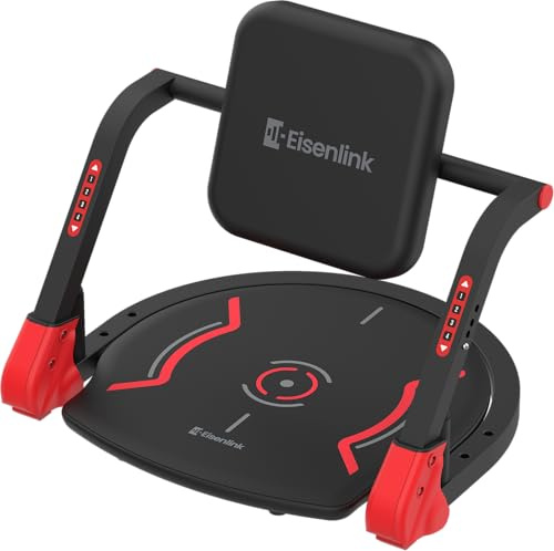 Eisenlink Sit Up Exercise Equipment with 4 Adjustable Resistance Levels, Flat Backrest Ab Crunch Machine for Stomach & Core Workout, Ab Machine, Ab Trainer, Sit Up Machine for Home Gym Men & Women