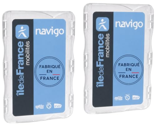IDÉE PRO MOBILITÉ Étui Carte Navigo & Badge – Lot de 2 – Fabriqué en France
