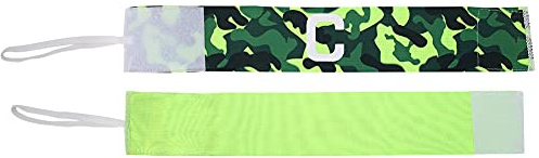 Phefop Fotbollsarmband i Nylon för Lagsport Justerbara Kaptensband med krok- och ögladesign 3 Färger 13,8 Tum