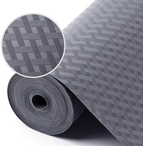 Revestimientos de estantes para gabinetes de Cocina Revestimientos de refrigerador Armario de Cocina Impermeable a Prueba de Aceite Alfombrillas para cajones Material EVA No Adhesivo Gris 30x600cm
