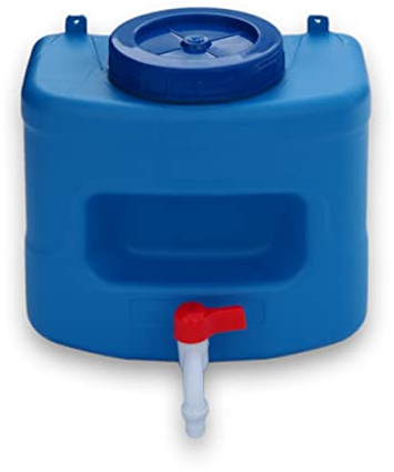 Distributeur d'eau 10 l avec Porte-Savon intégré pour Camping et Garage