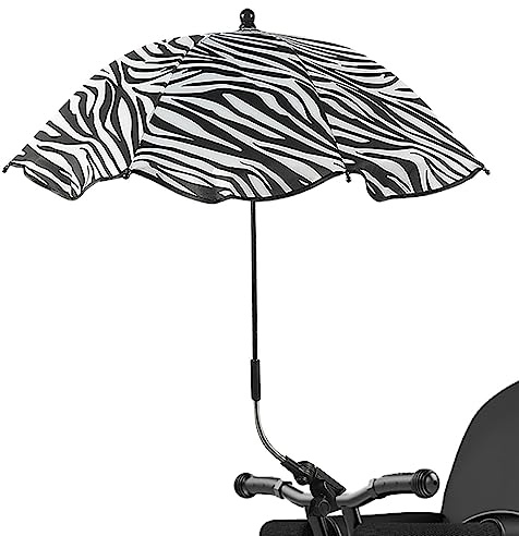 Sonnenschirm Kinderwagen Mit 360° Verstellbarem UV Schutz UPF 50+ | Sonnensegel für Kinderwagen Zubehör im Sommer