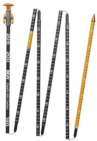 BCA Stealth 240 Carbon, sonde d'avalanche Unisexe - Adulte, Black, 1SIZ - 23H5100.1.1.1SIZ