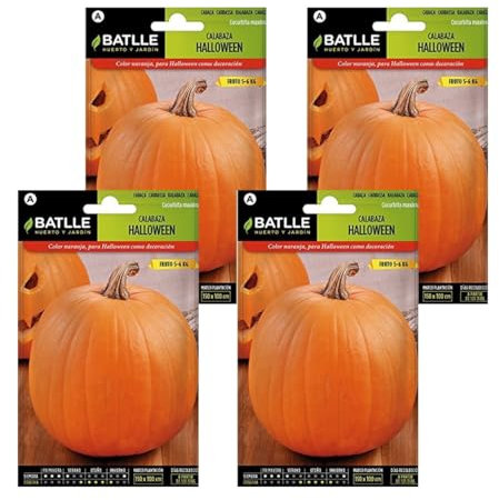 Pack 4 Semillas de calabaza Halloween en sobre de Semillas Batlle.