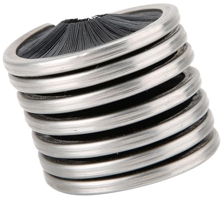 Acero Inoxidable, Herramienta de Lavado de Cuerda con Cepillo de Nailon, Cepillo de Limpieza de Cuerda para Escalada en Roca Al Aire para Teleférico, Montañismo,