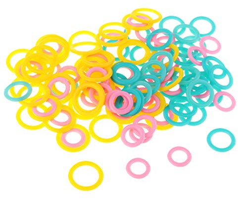120 marcatori colorati in plastica per maglieria ad anello