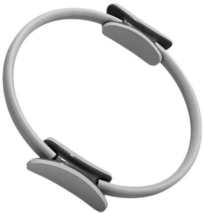 LOVIVER Anneau de Pilates Cercle de Pilates Accessoires de Pilates à Domicile Anneau de résistance pour Yoga Anneau d'exercice Flexible pour l'intérieur des, Gris