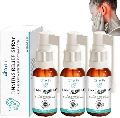 3Pcs Tinnitus Spray Ohrenschmalz Entferner Spray Hearing Aid Spray Qartel Ohrenspray Ohrenreiniger Spray Hearing Restoration Spray Hörverbesserungsspray Qartel Spray Ohren Tinnitus Relief Spray(30ml)