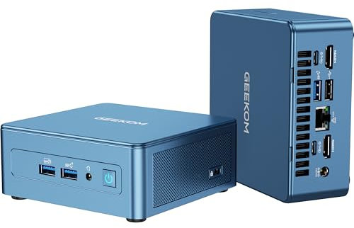 GEEKOM [2025 Ultra Quiet IT12 Mini PC Windows 11 Pro, with Intel i7-1280P (Up to 4.8GHz) 32GB High-Speed RAM (Expandable)& 1TB NVMe SSD, 4K@120Hz Quad Display/Dual USB4/WiFi 6E/BT5.2 for Office Home