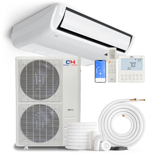 Cooper & Hunter 60,000 BTU Universal Floor/Ceiling Ductless Mini Split Air Conditioner & Heat Pump – 19.5 SEER2 – Includes 25FT Installation Kit – Pre-Charged Cooling & Heating Inverter System