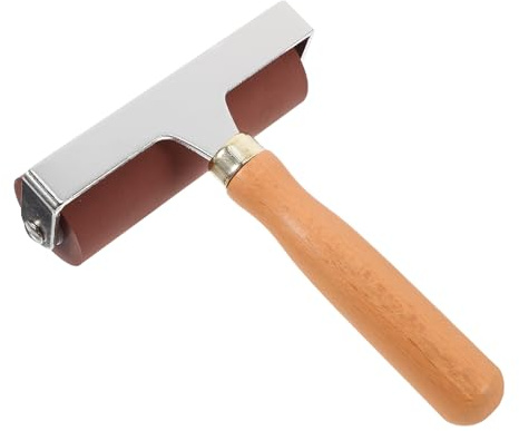 Ipetboom Rullo di Gomma per Stampa a Inchiostro 10 Cm Multifunzionale, Rullo Brayer Resistente per Artigianato Fai da Te e Pittura Applicazione Uniforme, per Tamponatura e Laminazione