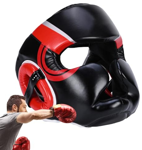 Protezioni per la testa da boxe - Protezione integrale da boxe, copricapo di protezione completa per lo sport | Caschetti per pugili per adulti Kickboxing, Sparring, marziali, Karate