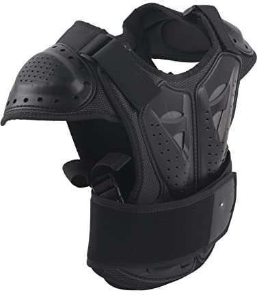 Dioche Riding Armor Väst för Motorcykel och - Skyddande Bröstryggsutrustning för Barn, PE Shell & EVA-skum Slagtålighet med Reflekterande Design