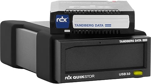Tandberg External Drive Kit with 2TB, Black, USB3+ Includes Windows Backup and Apple Time Machine Support 8865-RDX