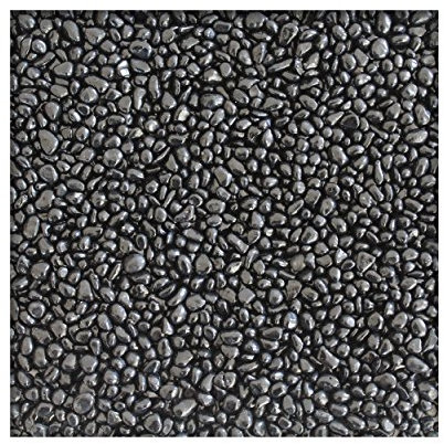 Kieskönig 2,5 kg Glaskies Glasgranulat Streudeko Tischdeko Dekosteine Glasdeko Nuggets 6-9mm Schwarz