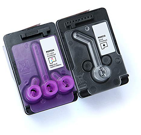 AQree Kit de cabezal de impresión GT51 GT52 M0H51A M0H50A 3JB06AA para impresoras HP GT5810 GT5820 GT5822 310 311 410 411 315 415 318 418 319 419 Negro 1 Tri-Color)