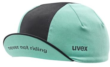 uvex Cycling Cap Casquette de Vélo - Respirant et à Séchage Rapide - Protège du Soleil et des Insectes - Aqua - Black - L-XL
