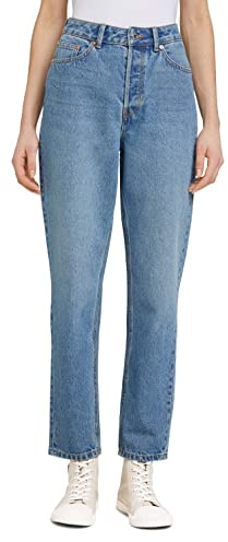 TOM TAILOR Denim Señoras Mom Fit Pantalones vaqueros 1031985, 10119 - Used Mid Stone Blue Denim, 26