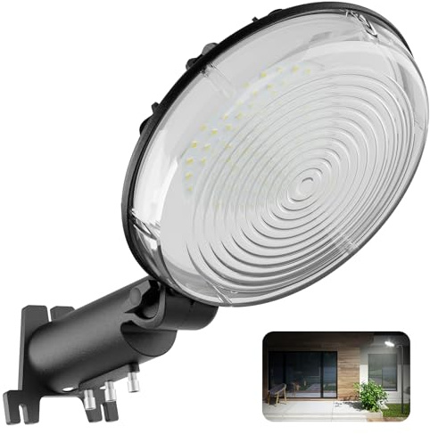 LED Barn Light, 150W Dusk to Dawn LED Outdoor Light with 20000LM 6500K Daylight, IP66 Waterproof Security Exterior Street Light with 150°Adjustable Angle, Ultra-Bright & Easy to Install