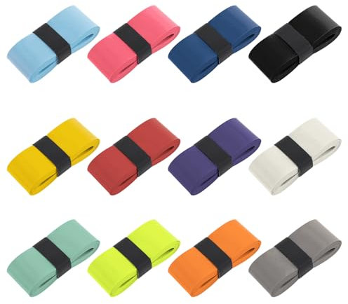 Psyqtsuary 12 Stück Tennis Racket Grip Tape Badminton Grip Tennis für Tennisschläger, Pickleball-Griffband bleibt trocken, absorbiert Schweiß, Tennis-Griffband für Tennis