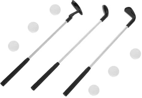 ibasenice Minigolfset Für Junge Mädchen Tragbares Golfspielzeug Indoor-Desktop-Golf Miniaturgolfschläger Minigolf-zubehör Und Putter Für Familienspaß