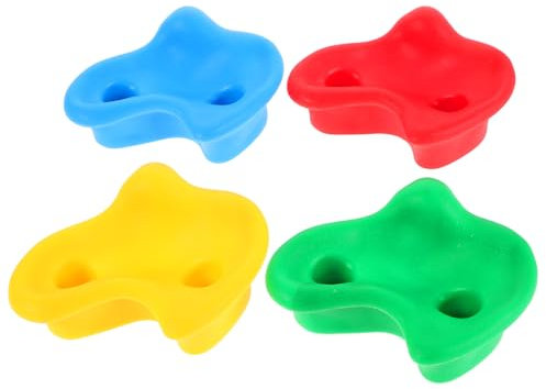 ibasenice 4pièces Prises Escalade Murales pour Garçon Fille Multicolores Résistantes Et Faciles à Installer pour Mur Intérieur Et Extérieur Amélioration Coordination Et Forme Physique