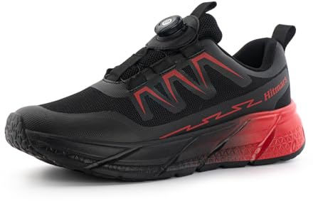 Hitmars Men's trainers, running shoes, sports shoes, jogging shoes, street running shoes, fitness shoes, sports, running shoes, EU 39-46, Trainers Red A5, 11 UK