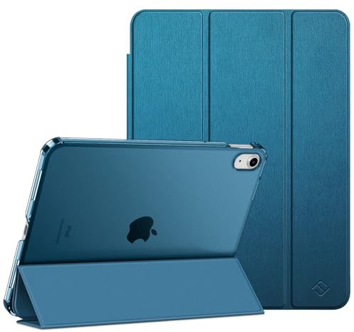 FINTIE Ultra Slim 11 Inch Tablet Case for iPad (A16) 11th Generation 2025 / iPad 10th Generation 10.9 Inch 2022 - Frosted Back Shell with Fold-back Stand and Auto Wake/Sleep, Teal