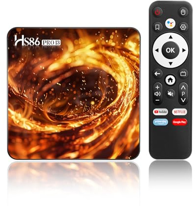 Android TV Box 14.0, Smart TV Box Supporto 4G RAM 32G ROM RK3528 Quad-Core 64bit Cortex-A53 Mali 450 MP2 GPU Ethernet 10/100M 2.4G /5G Dual-Band WiFi BT V5.4 HD 4K Android Box