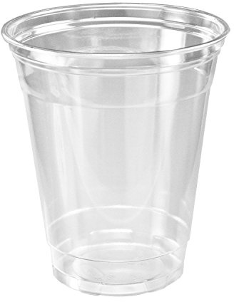 SOLO Cup Company Plastic Party Cold Cups, 16 oz, Clear, 100 pack