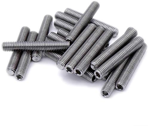 M2 (2mm x 3mm) Hex Socket Grub Screw (Cup Point) - Stainless Steel (A2) (Pack of 20)