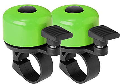 Binudum Fahrradklingel 2er Pack Laut und Melodisch Klang Fahrrad Klingel Klassisch Mini Fahrradglocke für Kinder und Erwachsene für Rennrad, Mountainbike und Roller