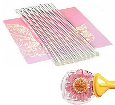 Pentagramtree 10 barras de sellado de cera de pegamento totalmente transparentes con caja para sellar sellos de cera, perfectas para tarjetas, sobres, invitaciones, paquetes de vino, letras